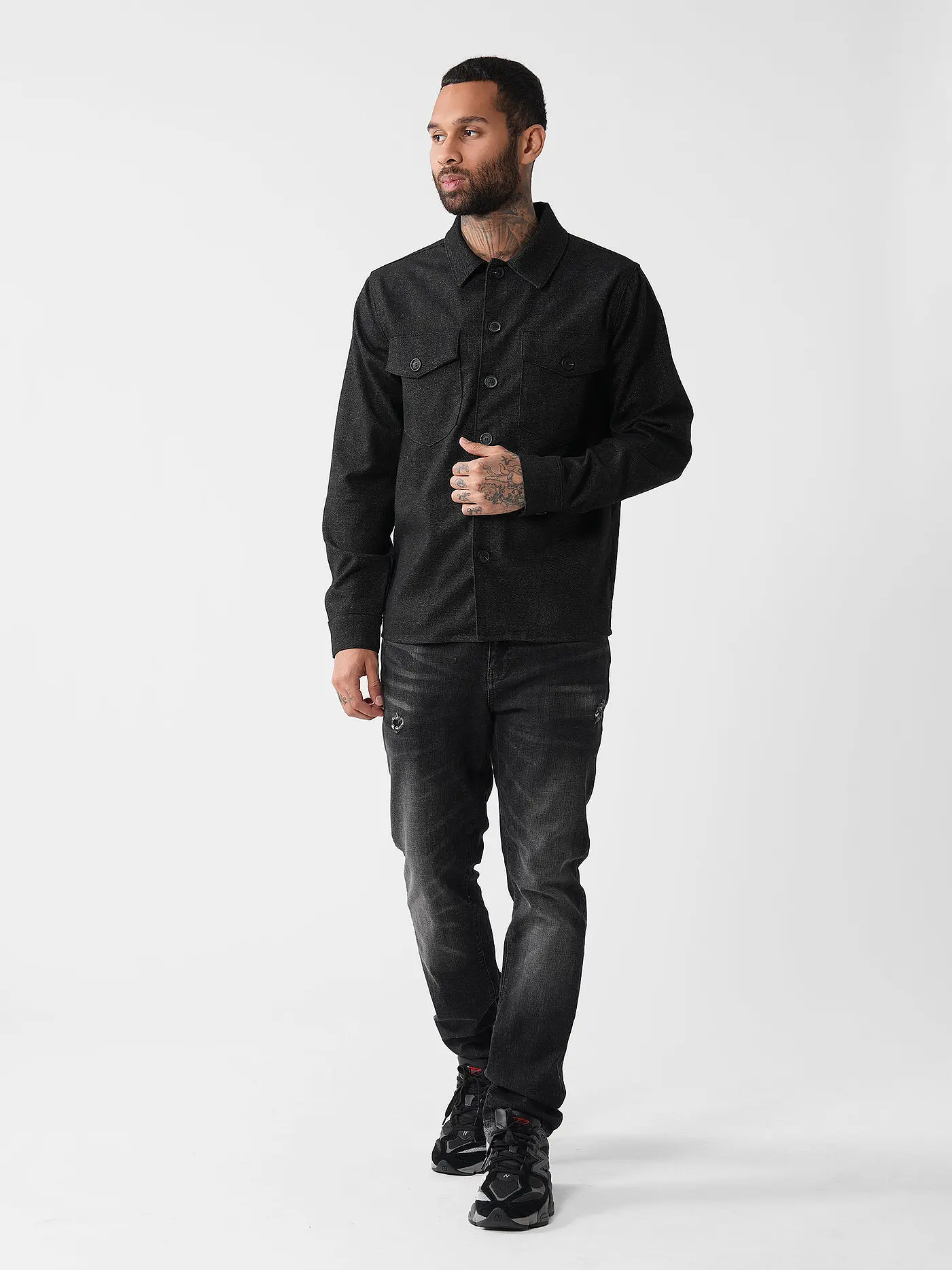 GABBA | Overshirt CLIPPER SHAFI | schwarz